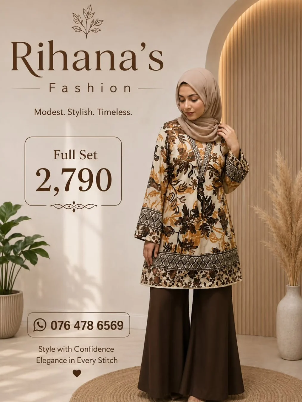 Rihana's Fashion creative poster 5